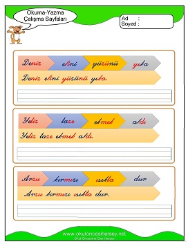 z sesi Çalışma Sayfaları